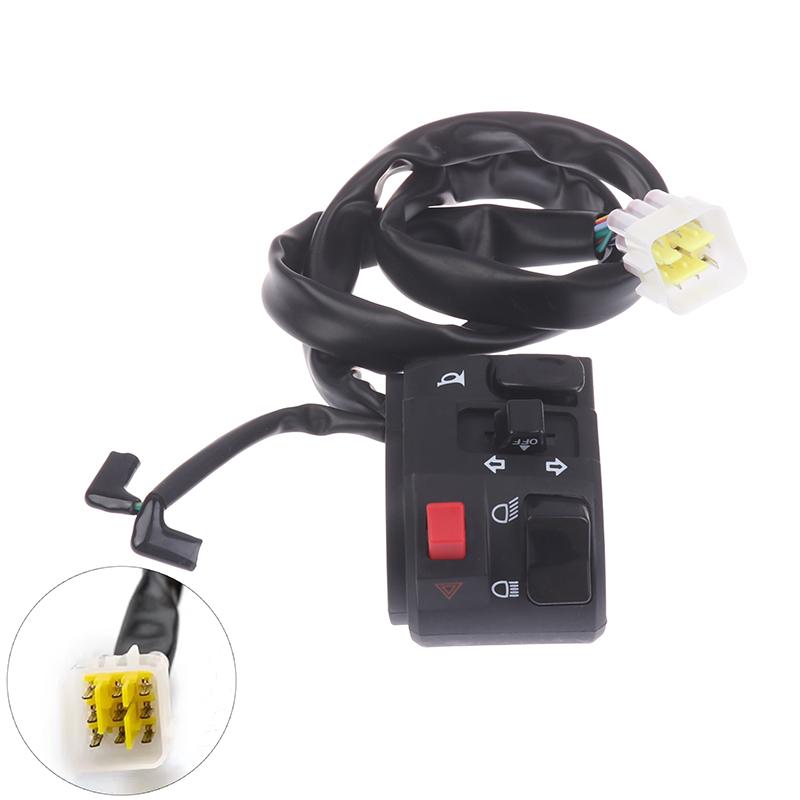 1/2Pcs 22Mm Motorcycle Handlebar Switches Motorbike Horn Button Turn Signal Electric Fog Lamp Light Start Handle Controller