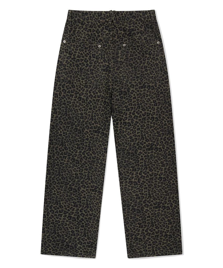 MAHAGRID Curved Leopard Pant Khaki(Mg2Ffmpa10A)