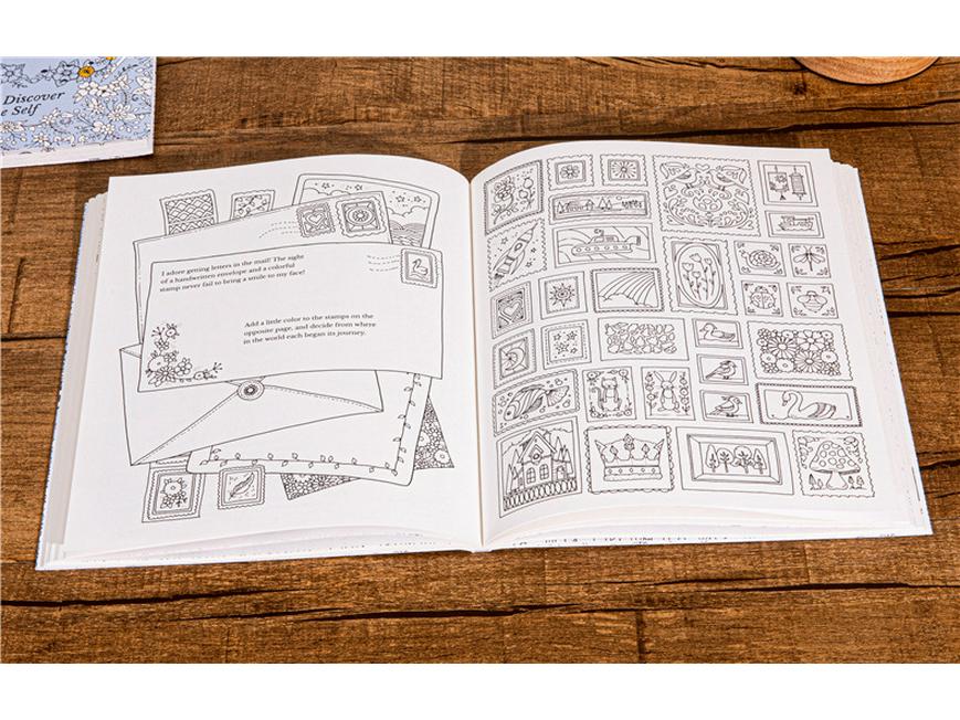 30 Days of Creativity: English Adult Coloring Book for Stress Relief