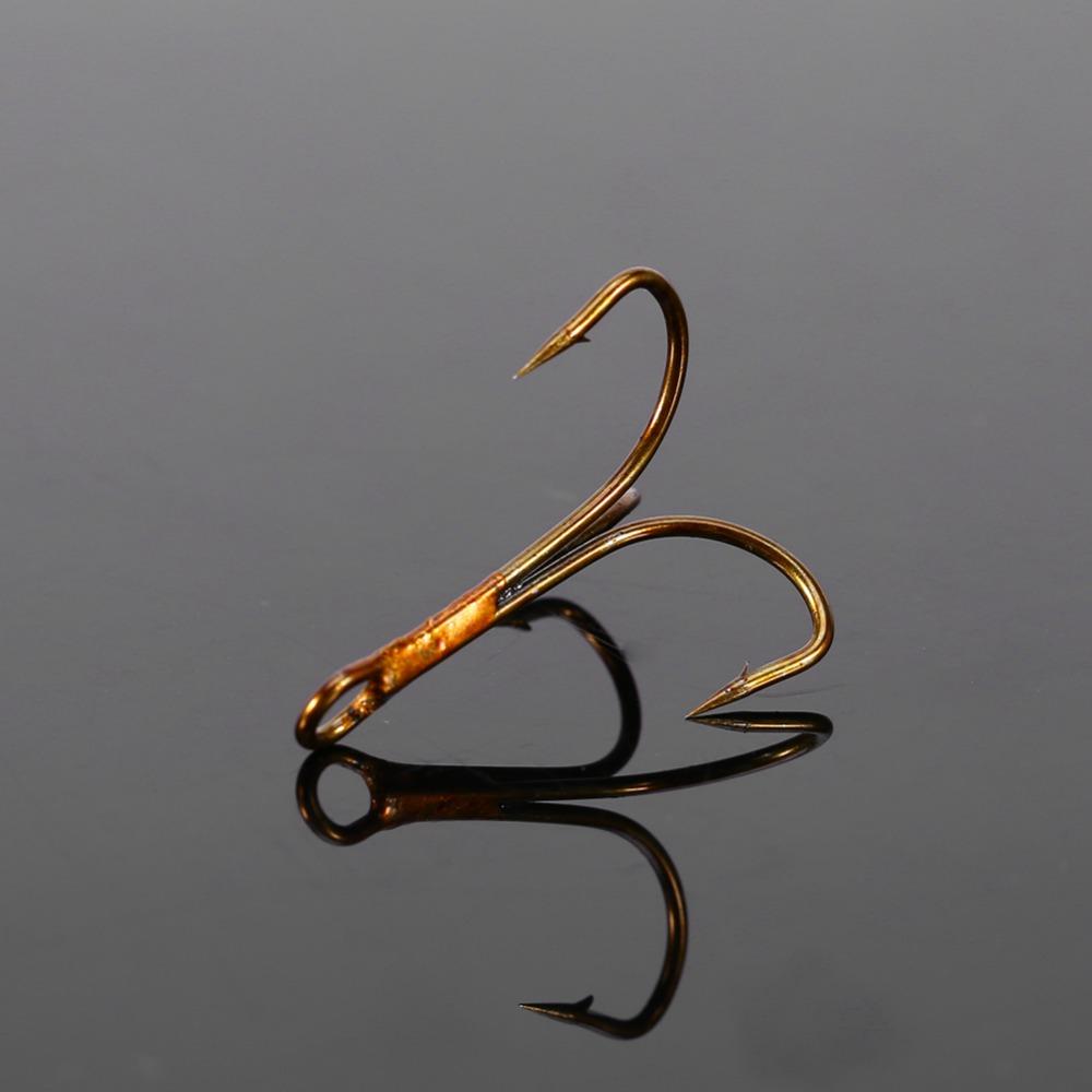 50PCS Strong Sharp Treble Hook Set High Carbon Steel Triple Fishing Hook Trout Fishing