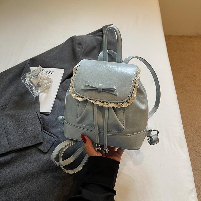 Student bag women's 2025 summer Korean version of the new ins trendy fashion backpack sense niche ballet style women's bag