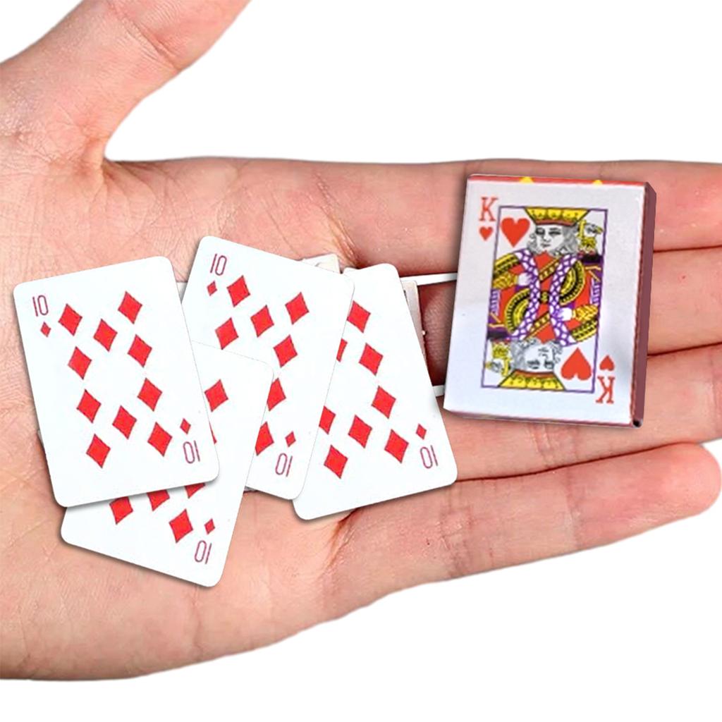 Tragbare Mini-Spielkarten Pokerchips Klare Spielkarte für Familienspiel Party Spoof Spaß Streich Requisiten Haus Studium Pub Zubehör