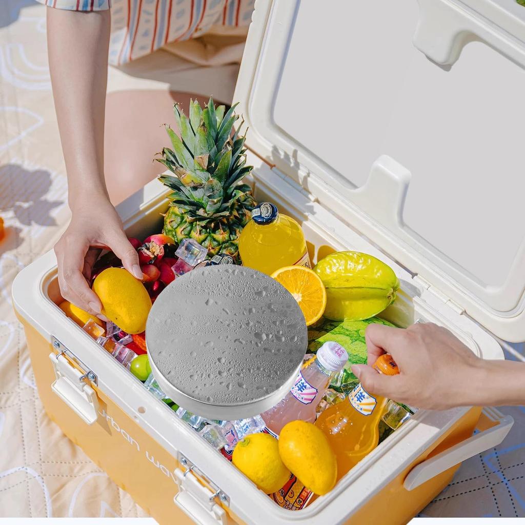 Venivici Stainless Steel Ice Powerful Ice Perfect for Emergency and Outdoor Activities Packs, Long-Lasting, Packs, Double-Fast Freezing, Reusable,