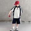 Children's Summer Casual Polo Shirt Two-Piece Set