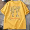 Fashion Sardine Tshirt Aesthetic Fish Tshirt Summer Shortsleeved Coast Tshirt Ocean Womens Casual Wear Tshirt Graphic YK