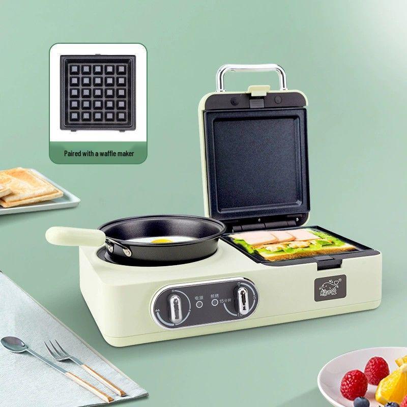 Versatile Breakfast Station: Steamer, Boiler, Fryer, Griller, Sandwich Maker & Noodle Cooker