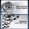 MARK FAIRWHALE Men's Quartz Watch FW‑5084 Series High‑Hardness Coated Crystal Stainless Steel Strap Business Wristwatch