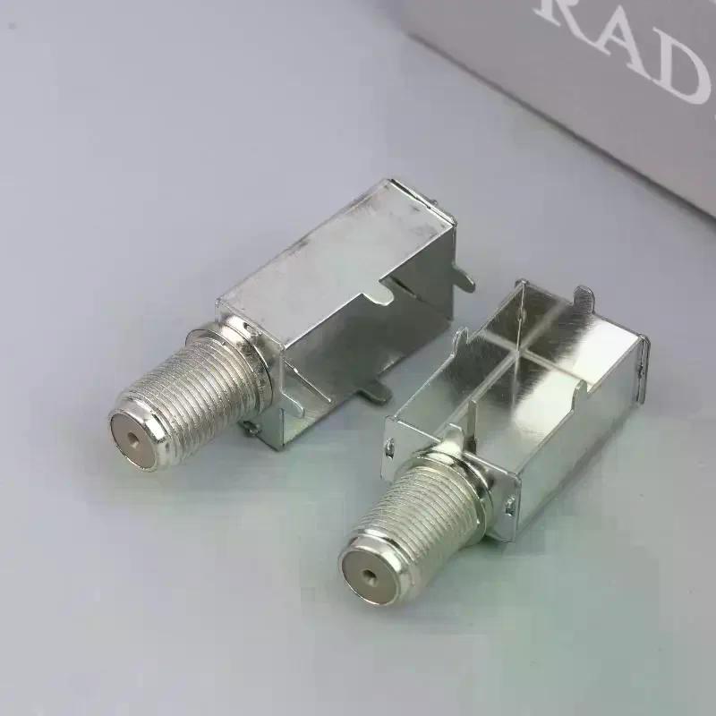 5/10pcs of M Shielding Box with Integrated High-Speed Coaxial Cable Connector, IF 2414F, and Imperial Threaded Connector.