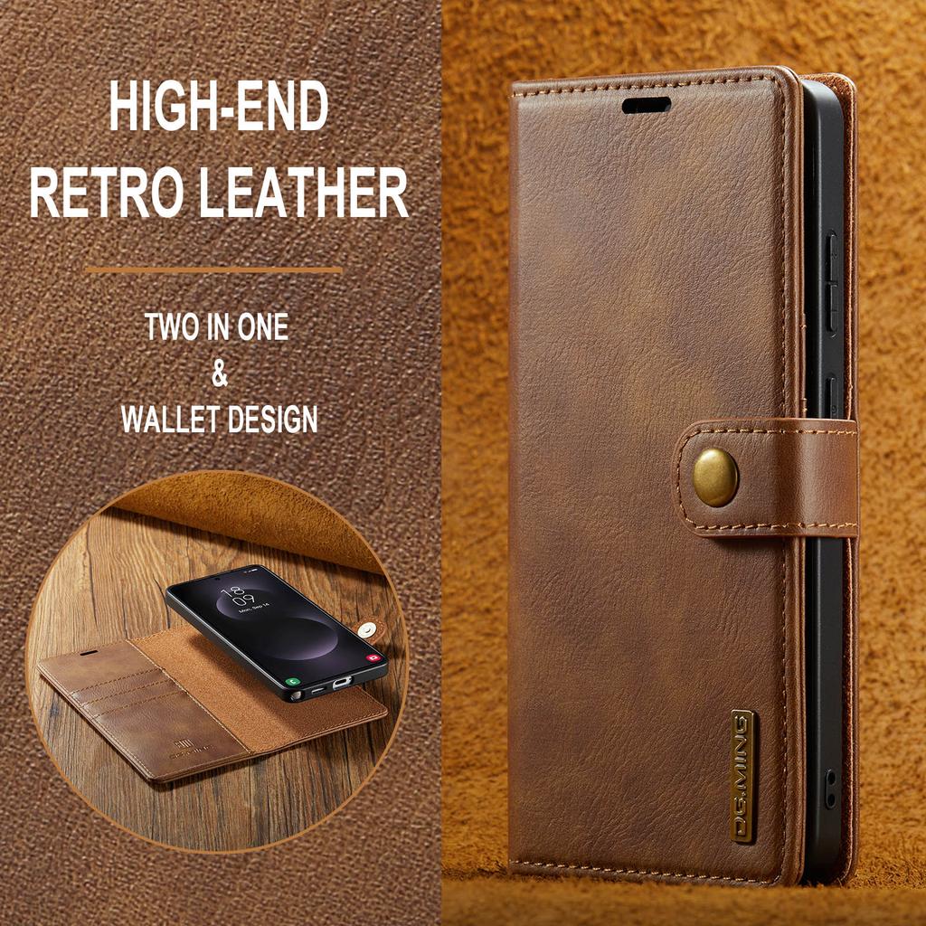Portafoglio con Slot per Biglietti da Visita Staccabile 2 in 1 Custodia a Libro in Pelle per Samsung Galaxy S26 Ultra S25 Plus S24 A17 A16 A35 Cover