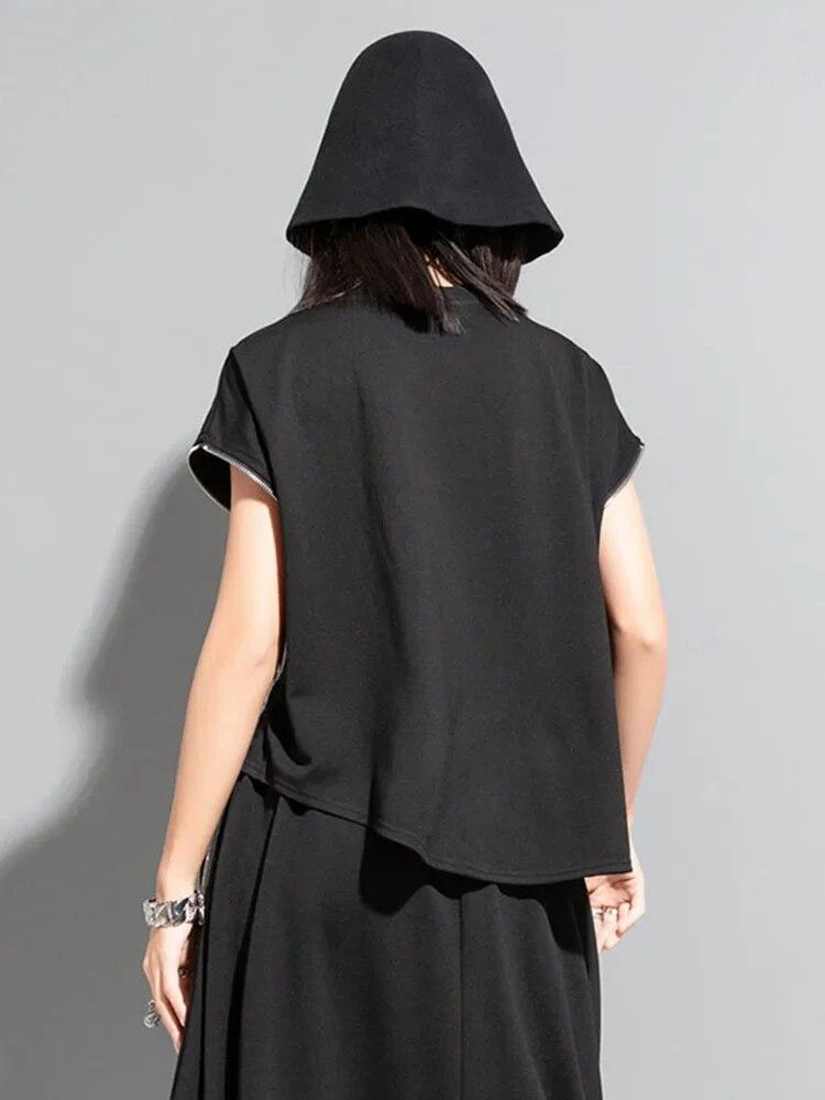 Xitao Tricou asimetric solid la modă pentru femei WLD11216