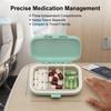 New Portable Pills Organizer Compact Pill Organizer for Home Travel Lightweight and Practical Pill Case 1 Day 3 Times Small