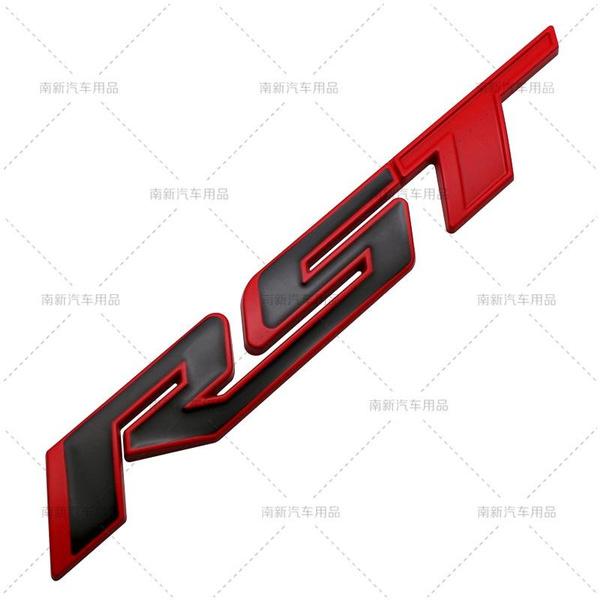 2 teile/los 3D Metall Chevrolet Silverado RST Auto Emblem Auto Abzeichen Hinten Stamm Typenschild Aufkleber Seite Kotflügel Aufkleber