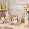 Easter Plush Bunny Toy Soft Stuffed Animal with Long Ears & Sweet Expression Safe PP Cotton Fill Cuddly Companion for Kids