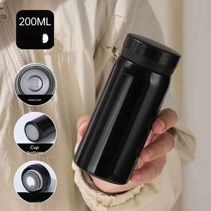 200Ml Mini Thermos Bottle Coffee Mug Stainless Steel Insulated Cup Portable Thermos Cup Travel Water Bottle Tea Cup