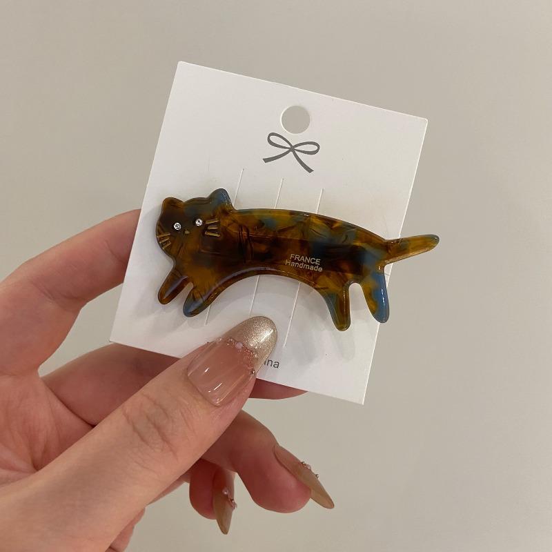

Korean cute cat Hairpin side clip side forehead broken Hair bangs duckbill clip cute Headdress female Hair Accessories