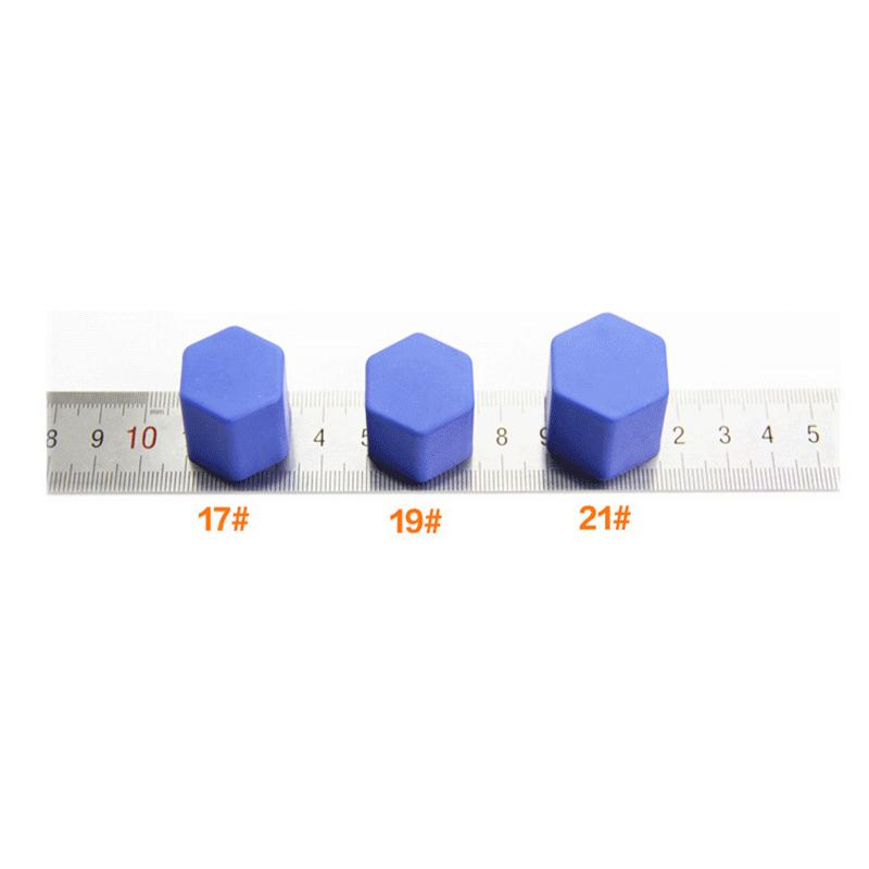 20pcs Silicone Car Tyre Wheel Hub Covers Protection Caps Wheel Hub Screw Protector Dust Proof Bolt Car Accessories 19mm/21mm