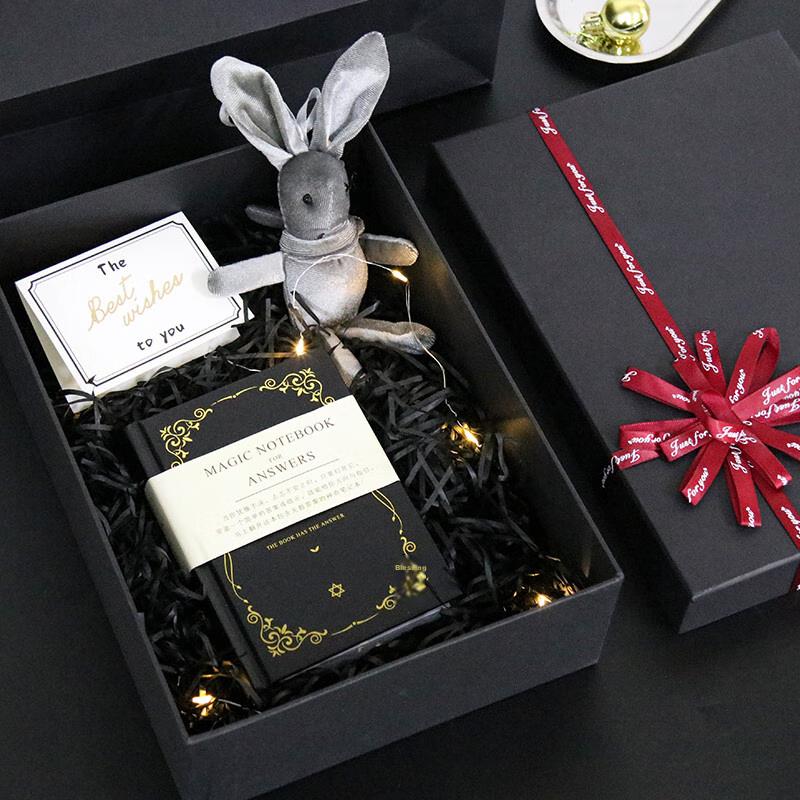 TaTanice Gift Box Empty Box Christmas Gift New Year\'s Birthday Gift Box Storage Packaging Box Gift Box with Red Ribbo