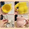 Creative Ceramic Coffee Mug Pinch Belly Designs Coffee Cups Accessory Adorable Tableware for Home Office Party Use