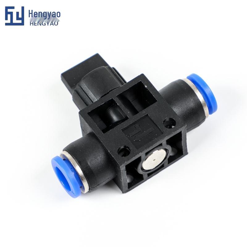 Pneumatic Quick Connectors Air Hose Hand Valve HVFF4 6 8 10