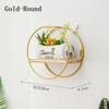 1 Pcs Metal Iron Storage Rack Multi Shape Storage Holders Black / Gold Nordic Wall Shelf DIY Home Decor Home Organizer