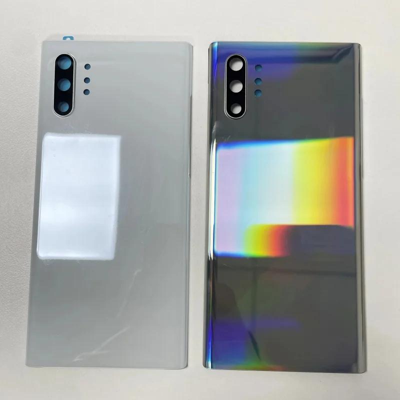 Für Samsung Galaxy Note 10 Plus N970F N975F Akku-Rückseite Note10 Hinteres Glasgehäuse Gehäuse Ersatz