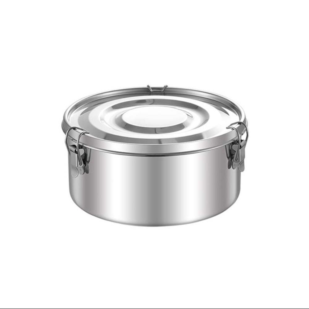 Round Korean Lunch Box with Buckle Lunch Container Kitchen Supplies Food Storage Box  Refrigerator