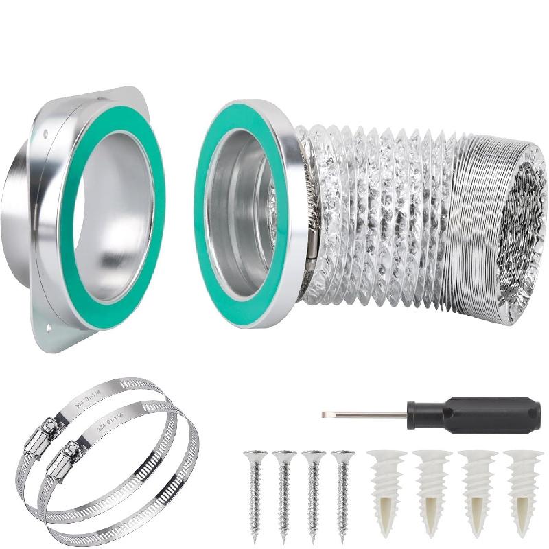 180 Degree Magnetic Dryer Exhaust Connector, Sealed Dryer Vent Adapter
