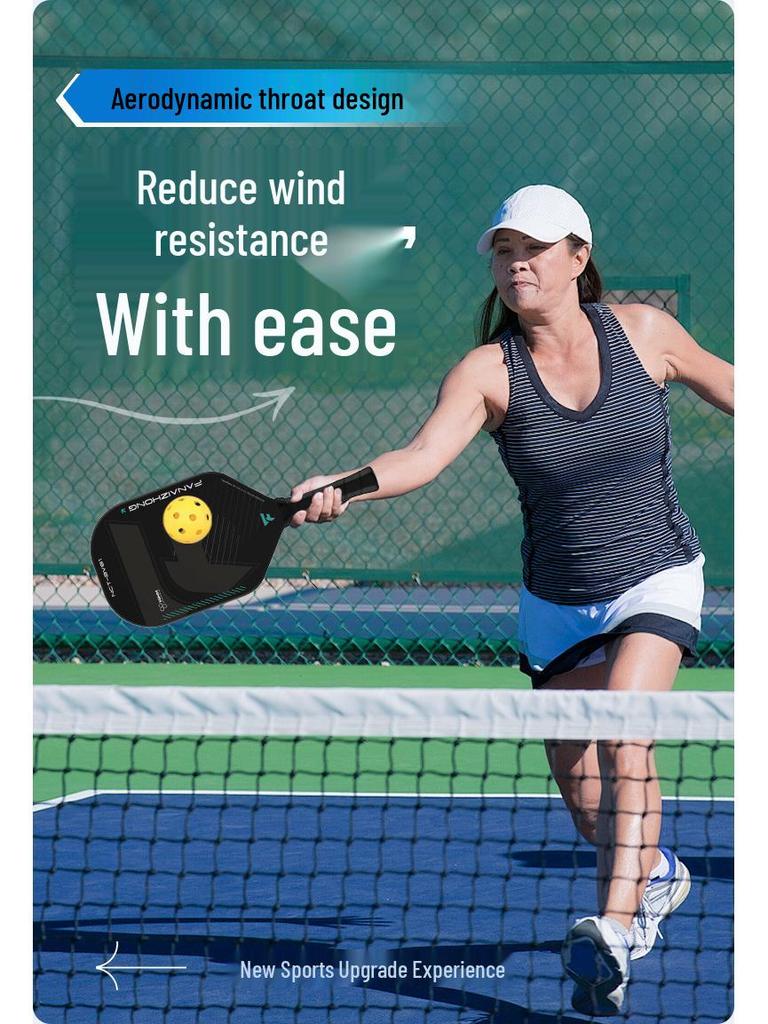 Carbon Silent 14mm One-Piece Competition Pickleball Paddle