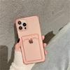 7 Farben Transparente Kartensteckplatz-Softphone-Hülle für iPhone 14 12 11 13 Pro Max Mini Xr X Xs 7 8 Plus Airbag Stoßfeste Abdeckung