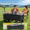Heavy-Duty Folding Outdoor Camping Wagon with 10-Inch Wheels