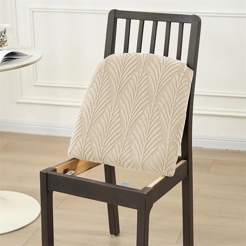 1/4/6Pcs Jacquard Chair Seat Cover Nordic Anti-Dirty Dining Chair Slipcover Home Removable Seat Case For El Kitchen Party