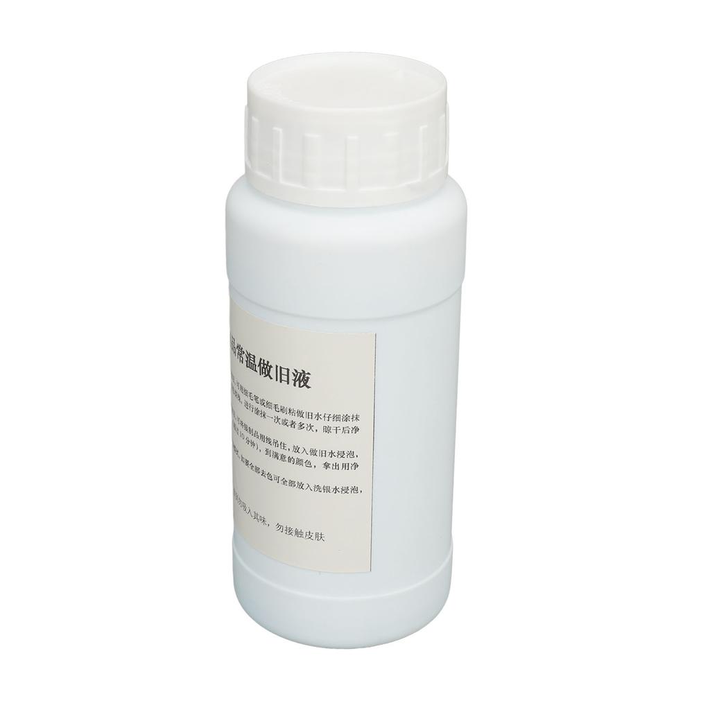 250ml Quick Acting Silver Antiquing Solution Jewelry Making Silver Oxidizer Solution Blacken Gel