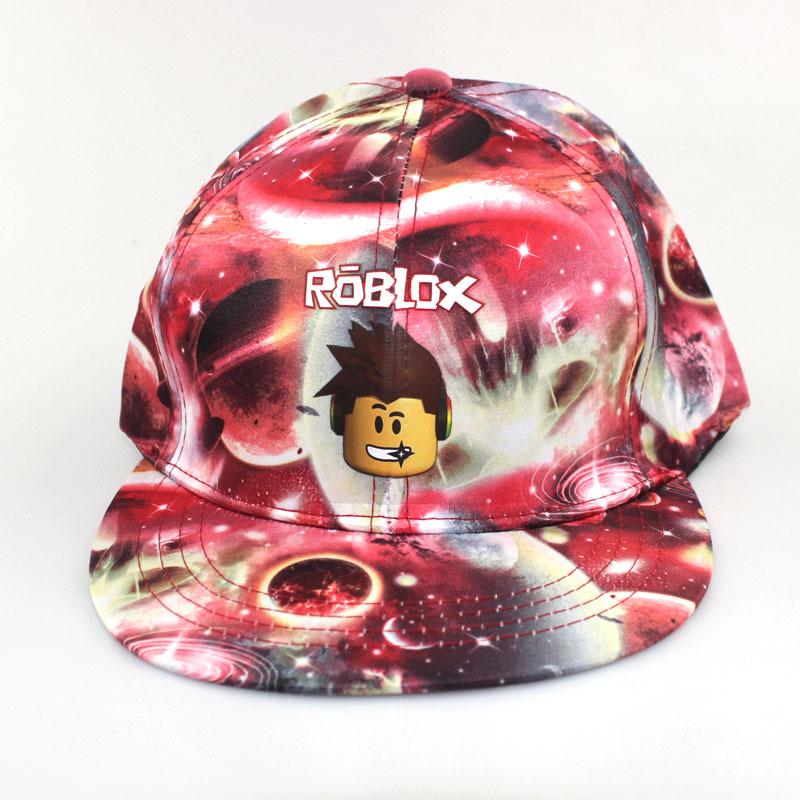 Roblox Starry Sky Street Dance Baseball Cap: Korean Style Flat Brim Unisex Duckbill Hat