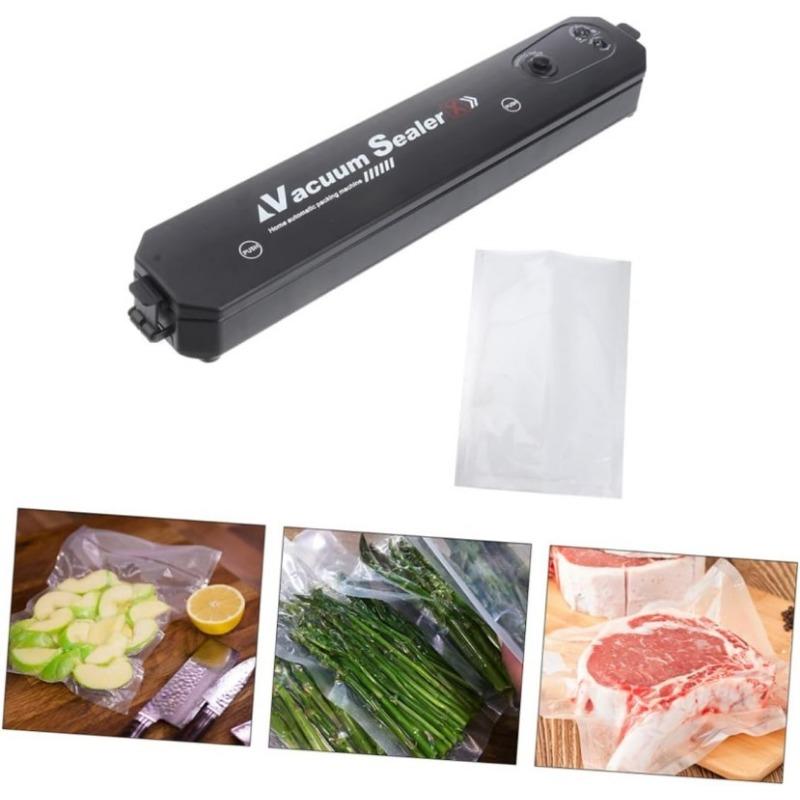1Set Automatic Vacuum Sealer Machine Portable Food Sealing Tool with Multi Function Kitchen Sealer for Fresh Food Storage US Plug for Home Use