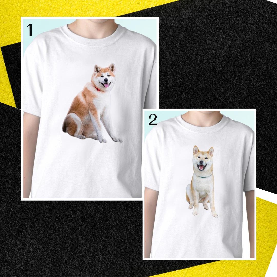 

Akita kids boys T-Shirt top animal gift dog tee design s s kids baby sizes 140