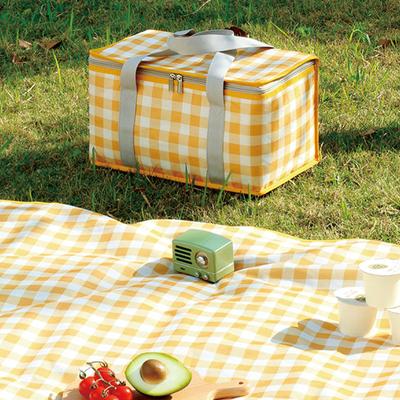 Picknicktas Draagbare Thermisch Geïsoleerde Koelbox Grote Buiten Camping Lunchtas Buiten Waterdichte Verdikte Aluminiumfolie Doos