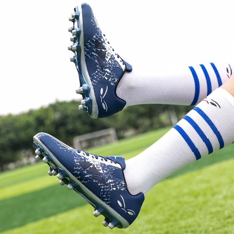 32-45 Herr/Kvinnor Low Top Sneakers Long Spike Fotbollsskor Konstgräs Barn Spike Sneakers Skor Löparskor