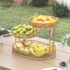 Light Luxury Multi-Layer Fruit & Snack Display Tray