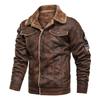 Lapel Large Size Fur Integrated Men's Jacket, Suede Casual Loose Jacket Men