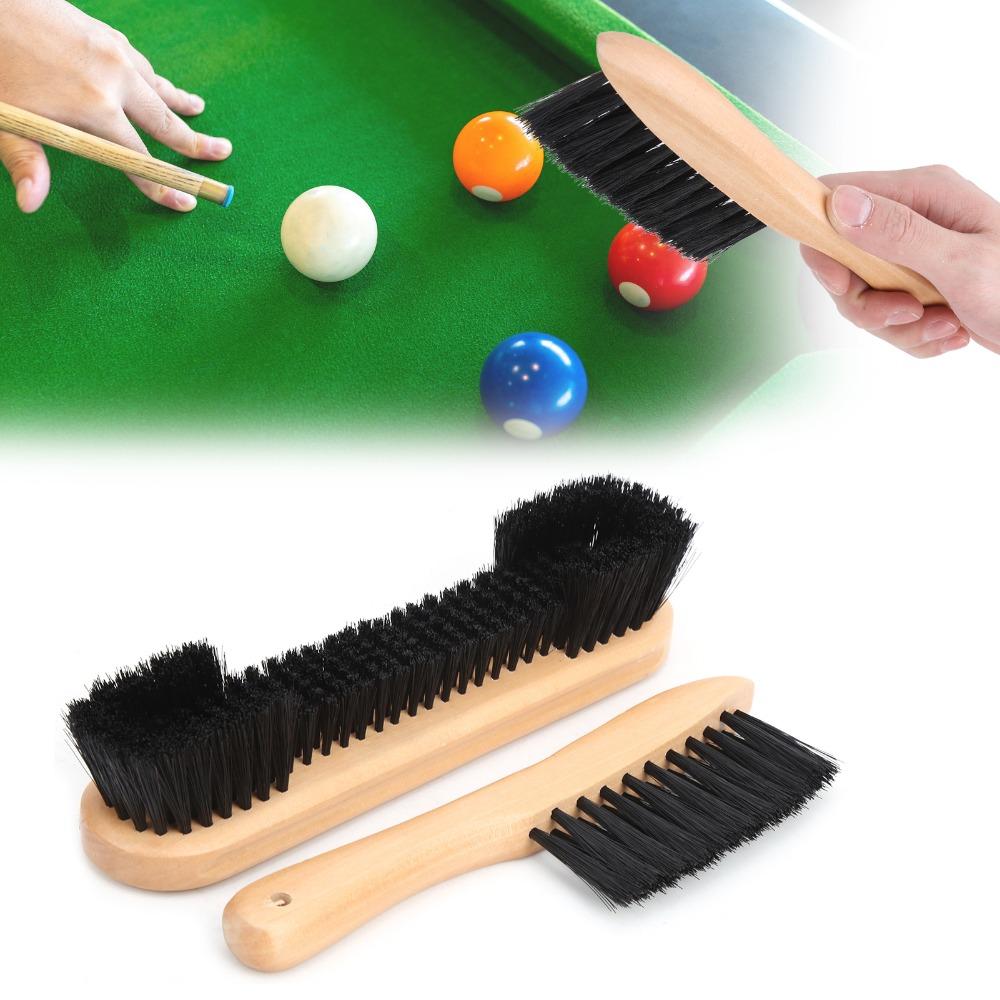 2PCS Nylon Bristle Billiard Table Brush 8.5in Billiard Rail Brush  Snooker Table