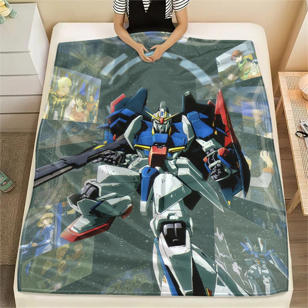 Mobile Suit Gundam Anime Poster Blanket, Cozy Throw for Sofa Bed, Ideal Gift for Anime Lovers.chl