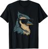 Retro Vintage Birdwatching T-Shirt with Cool Blue Jay Sunglasses Design
