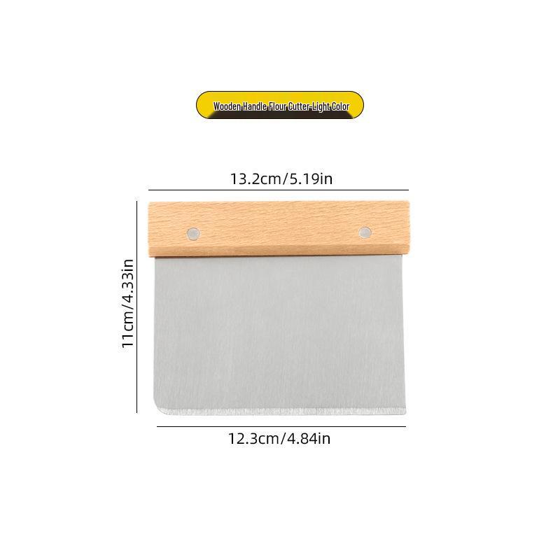 Rattan Bread Proofing Basket Set with Dough Mixer, Scraper & Silicone Brush