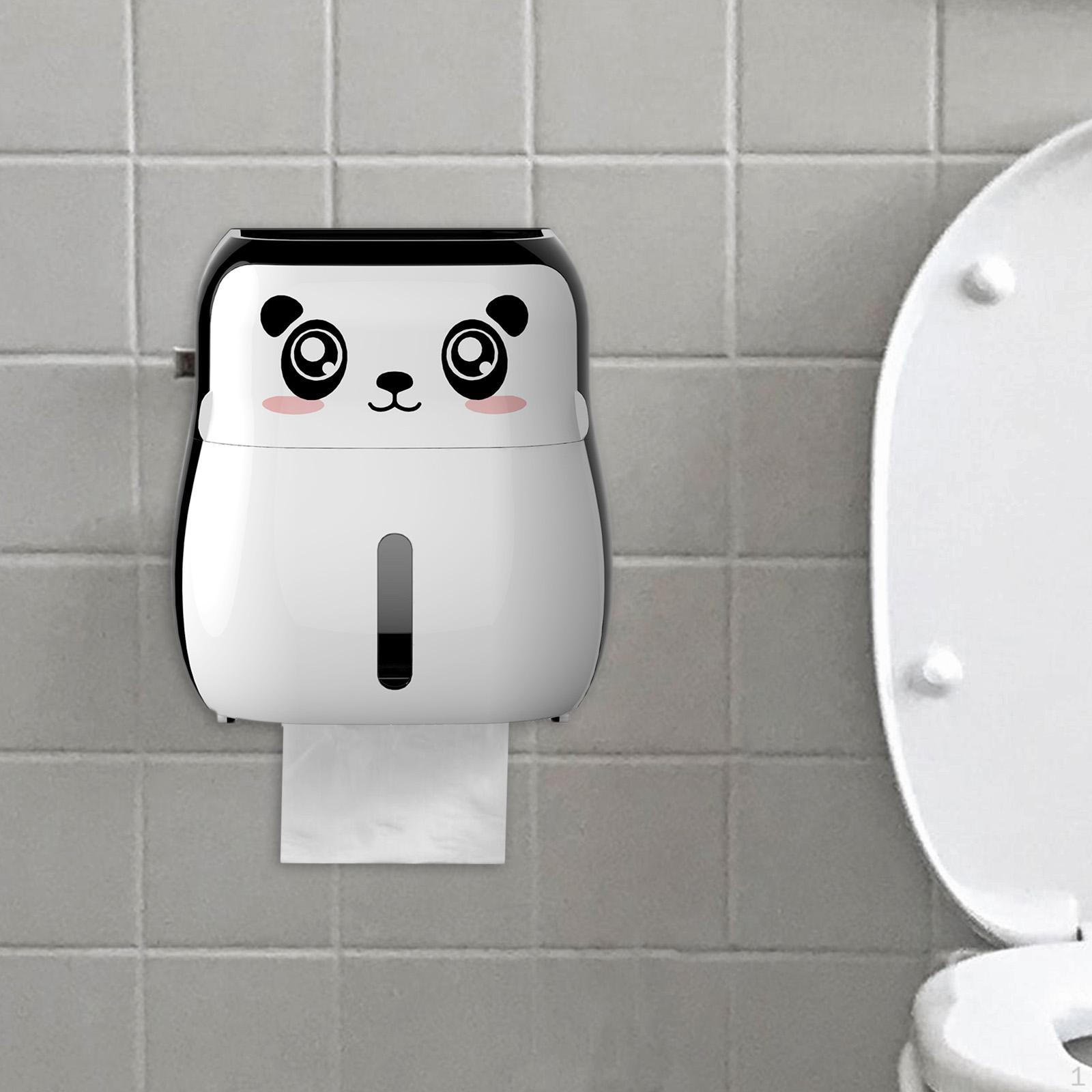 

Держатель для коробки с салфетками, Диспенсер для рулонов бумаги, Пылезащитный держатель для туалета, Panda