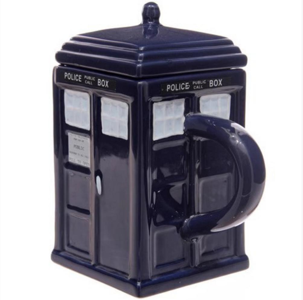 Creative personality ceramic Cup British Police Pavilion Police Station Ceramic coffee cup