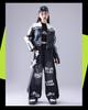Neujahr Kinder Hip Hop Tanz Outfit - Amerikanische Trendige Lederjacke & Performance Set