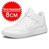 COZOK Elevator Shoes for Fashion Men Black Casual Sneakers Men Invisible Height Increase Sneakers Men Breathable Lift Shoes 8 CM