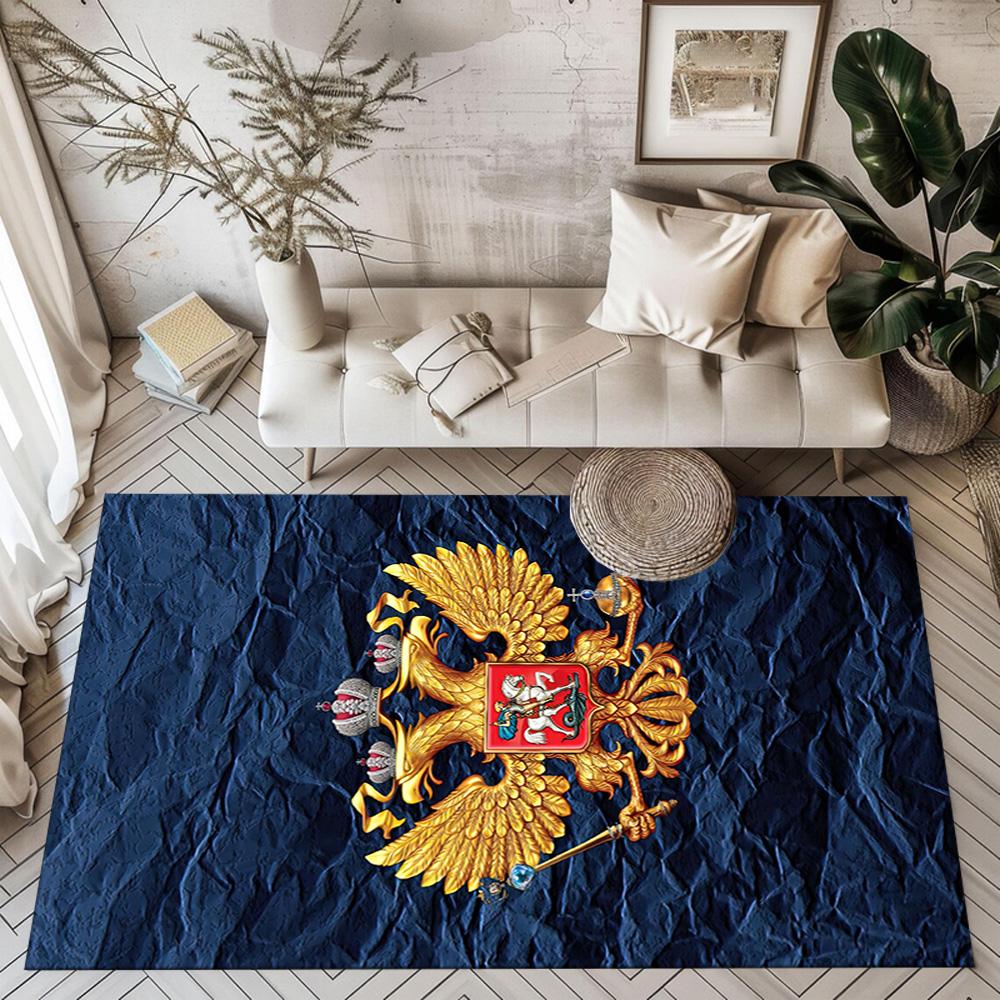 Russian Coat Of Arms Square rugs are a great choice for living rooms, bedrooms, home décor, and as gifts.