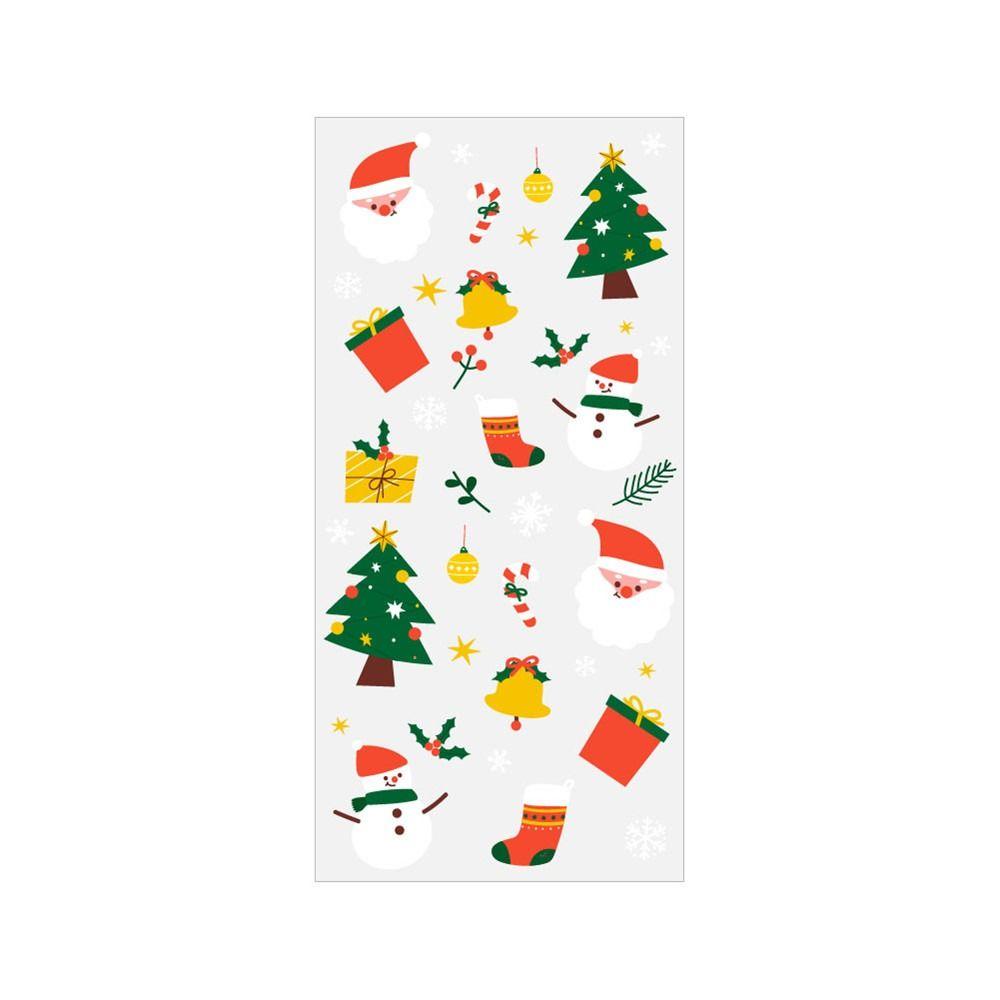 Santa Claus Cellophane Baking Packaging Christmas Candy Bags Cookies Storage Bag Candy Treat Bag Style B