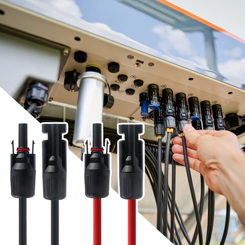 Flexible Photovoltaic Connection Extension Cable W12AWG/6mm 10AWG Solar Panel Cable Photovoltaic Wire For Home Outdoor Use